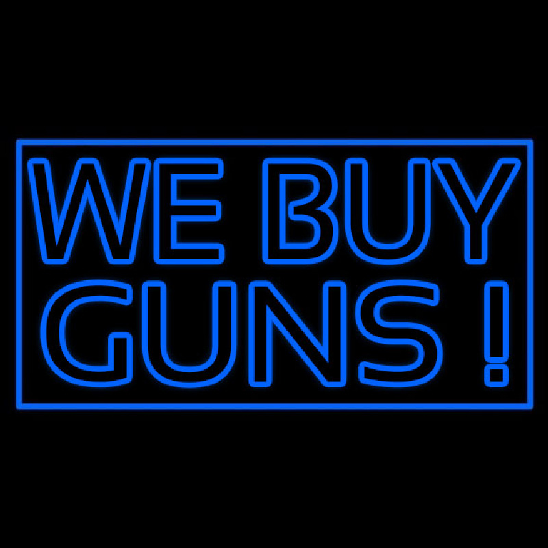 We Buy Guns Leuchtreklame