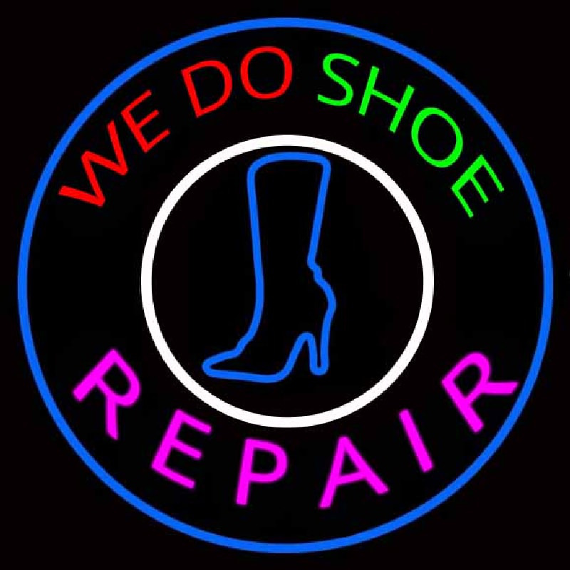 We Do Shoe Repair Leuchtreklame