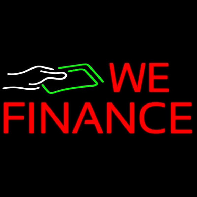 We Fianance Note Logo 1 Leuchtreklame