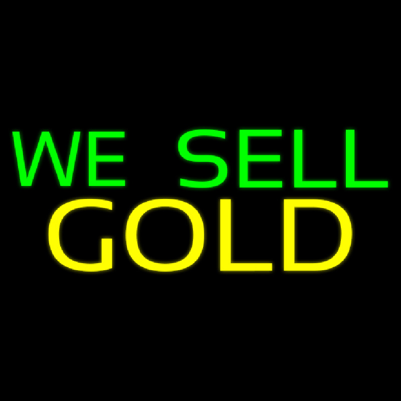 We Sell Gold Leuchtreklame