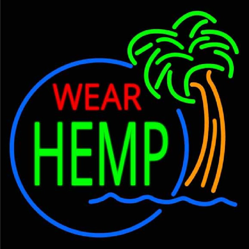 Wear Hemp Leuchtreklame