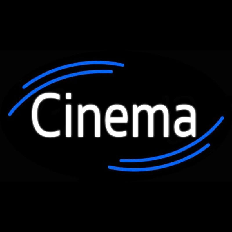 White Cinema Leuchtreklame