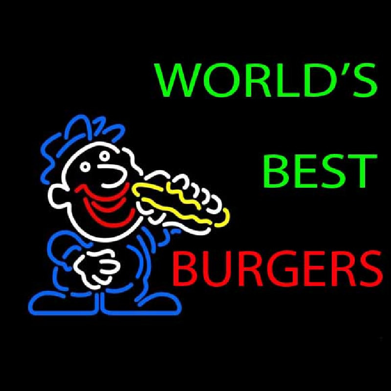 Worlds Best Burgers Leuchtreklame