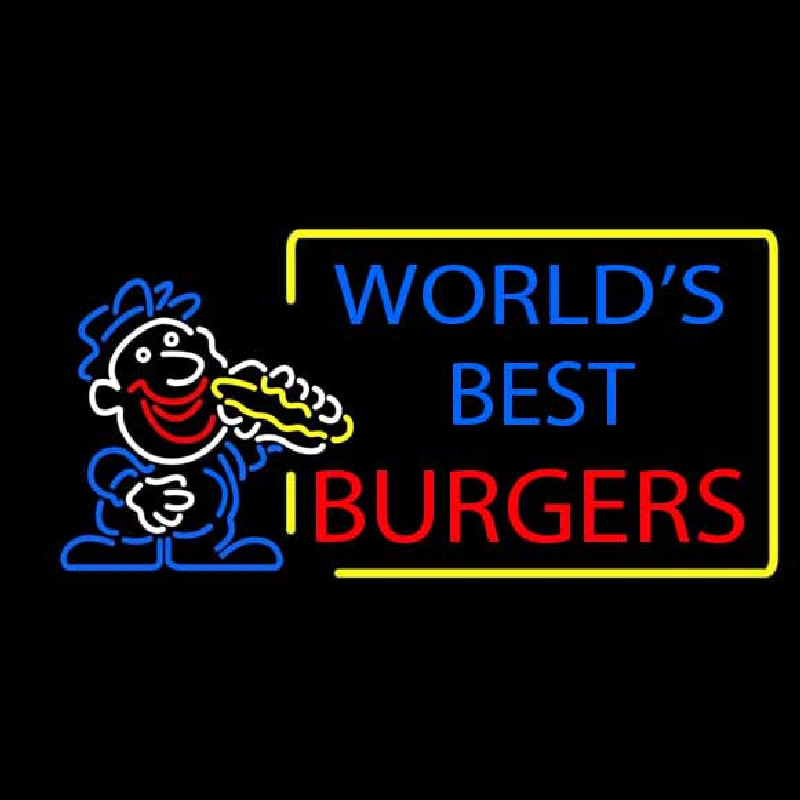 Worlds Best Burgers Leuchtreklame