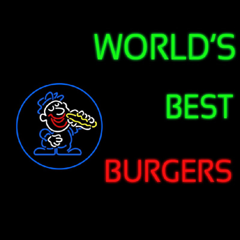 Worlds Best Burgers Leuchtreklame