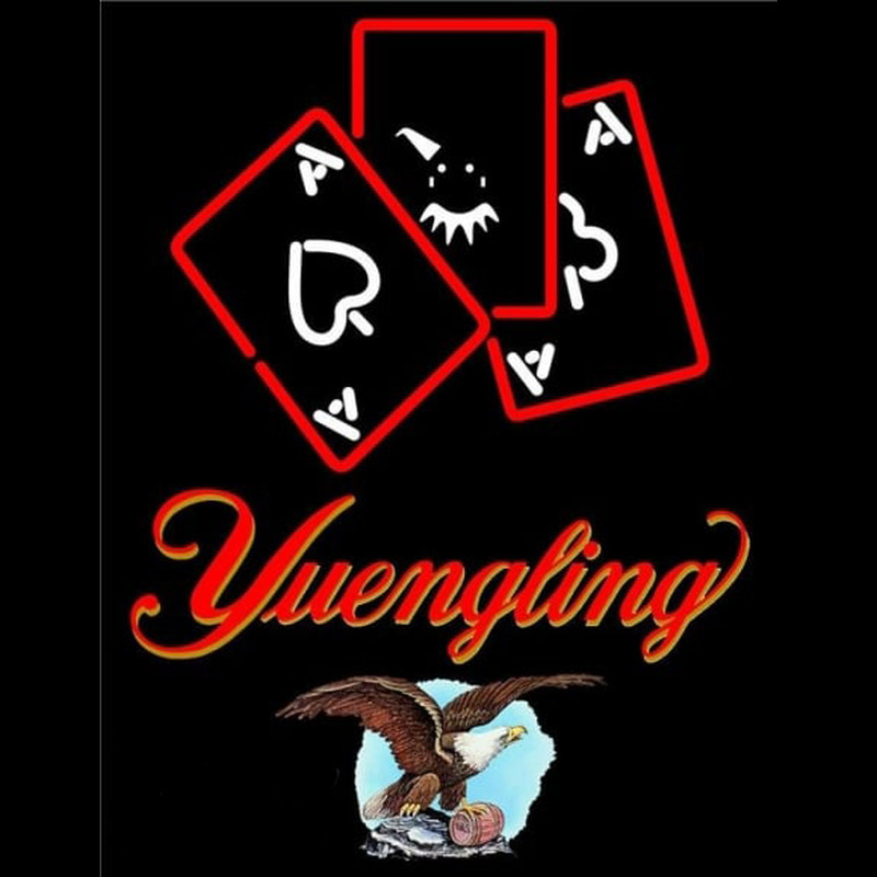 Yuengling Ace And Poker Beer Sign Leuchtreklame