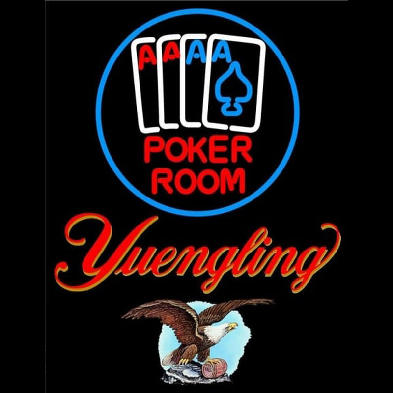 Yuengling Poker Room Beer Sign Leuchtreklame