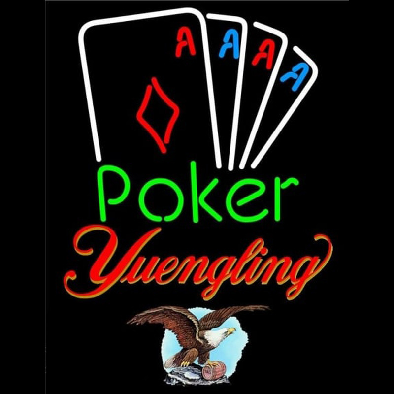 Yuengling Poker Tournament Beer Sign Leuchtreklame