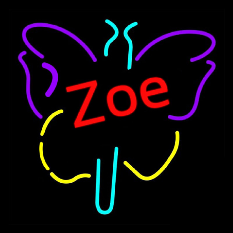 Zoe Butterfly Leuchtreklame