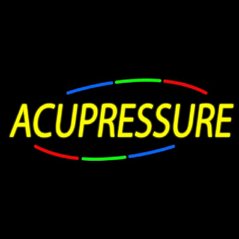 Yellow Acupressure Leuchtreklame