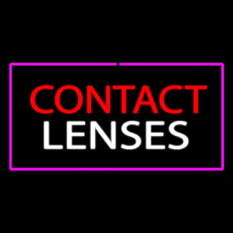 Contact Lenses With Pink Border Leuchtreklame