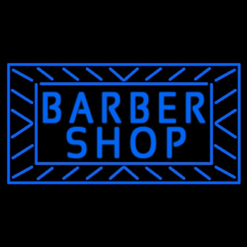 Blue Barber Shop Leuchtreklame