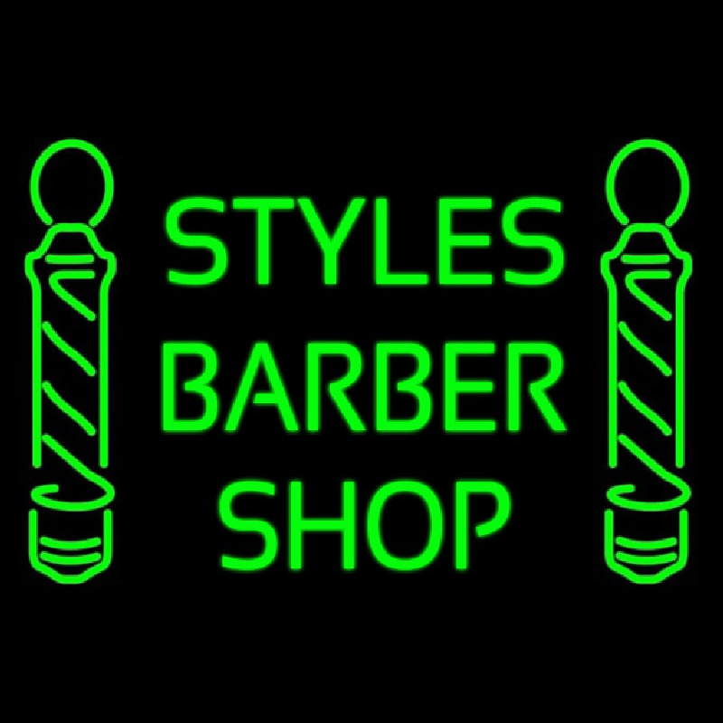 Green Styles Barber Shop Leuchtreklame