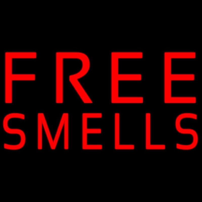 Free Smells Leuchtreklame