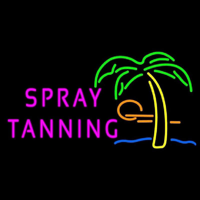 Spray Tanning Leuchtreklame