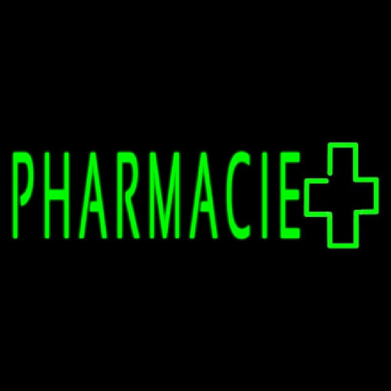 Green Pharmacie Logo Leuchtreklame