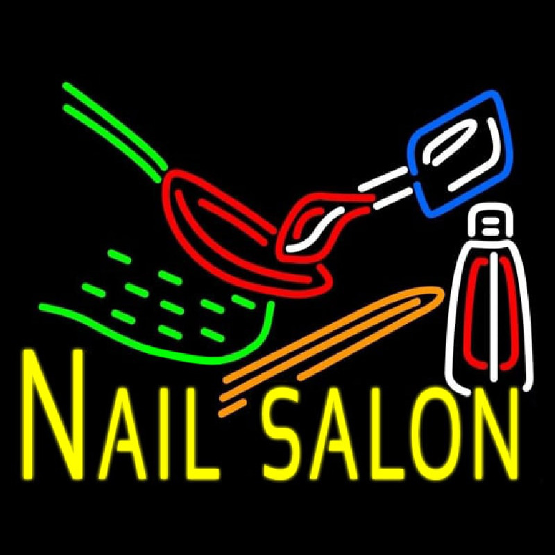 Nail Salon Logo Leuchtreklame