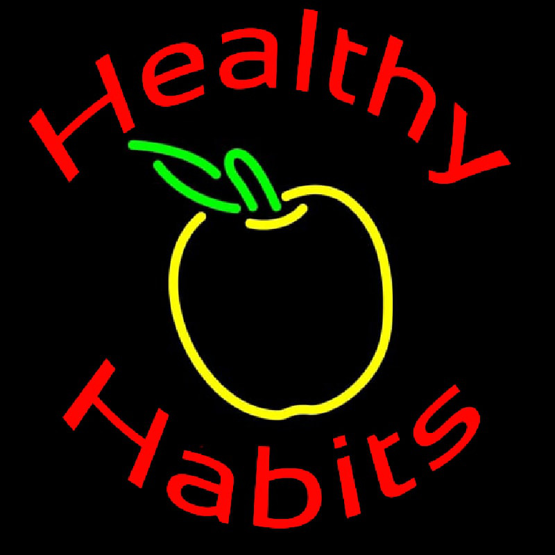 Healthy Habits Leuchtreklame