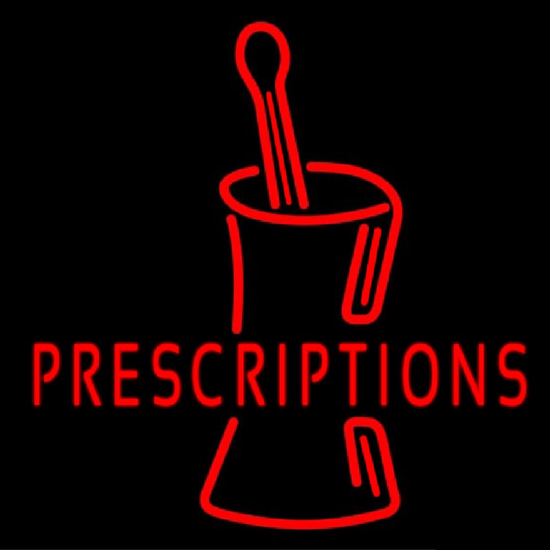 Prescriptions Leuchtreklame