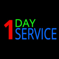 1 Day Service Leuchtreklame