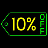 10 Percent Off Leuchtreklame