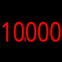 10000 Red Leuchtreklame