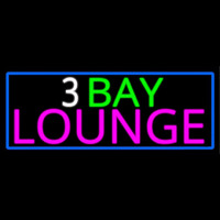 3 Bay Lounge With Blue Border Leuchtreklame