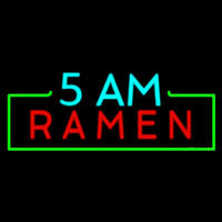 5 Am Ramen Leuchtreklame