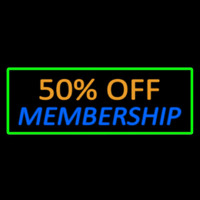 50 Off Membership Leuchtreklame