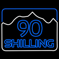 90 Shilling Logo Leuchtreklame