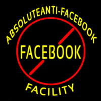 Absoluteanti Facebook Facilty Leuchtreklame