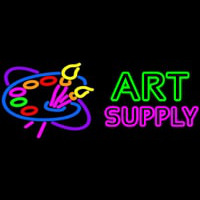 Art Supply With Logo Leuchtreklame