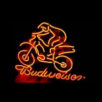 BUDWEISER BIKER LOGO Leuchtreklame