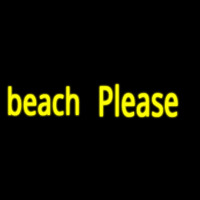 Beach Please Leuchtreklame