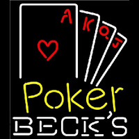 Becks Poker Ace Series Beer Sign Leuchtreklame