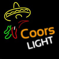 Beer Coors Light Sombrero Leuchtreklame