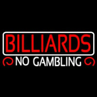 Billiards No Gambling 2 Leuchtreklame