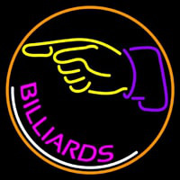 Billiards With Hand Logo 1 Leuchtreklame