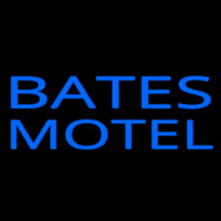 Blue Bates Motel Leuchtreklame