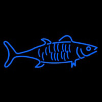 Blue Fish Logo Leuchtreklame