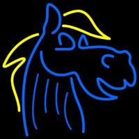 Blue Horse Logo Leuchtreklame