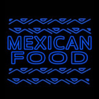 Blue Mexican Food Outdoor Leuchtreklame