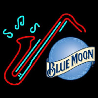 Blue Moon Sexaphone Beer Leuchtreklame