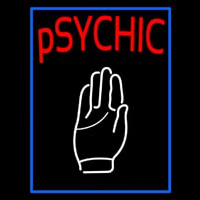 Blue Psychic With Palm Leuchtreklame