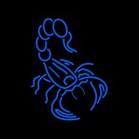 Blue Scorpion Logo Leuchtreklame