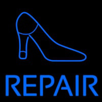 Blue Shoe Repair With Sandal Leuchtreklame