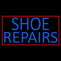 Blue Shoe Repairs With Border Leuchtreklame