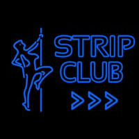 Blue Strip Club Leuchtreklame