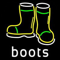 Boots With Logo Leuchtreklame