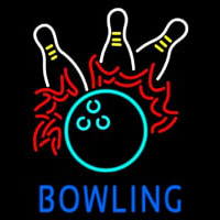 Bowling Fire Leuchtreklame